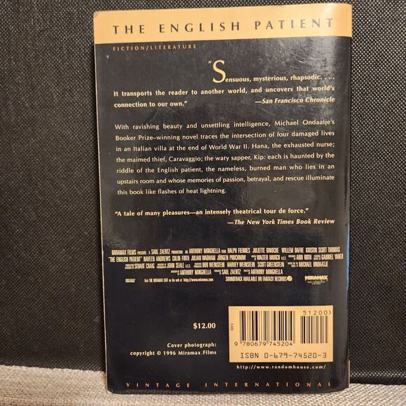 Book The English Patient by Michael Ondaatje - Picture 5 of 9